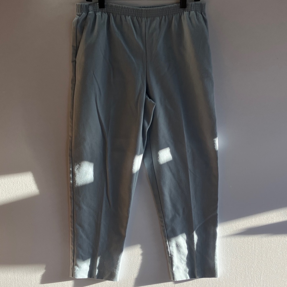 Alfred Dunner Light Blue Women's Pants